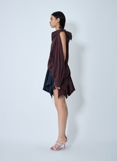 Distressed Button-Down Shirt Alexander Wang Distressed Button-Down Shirt Brown awg0261010