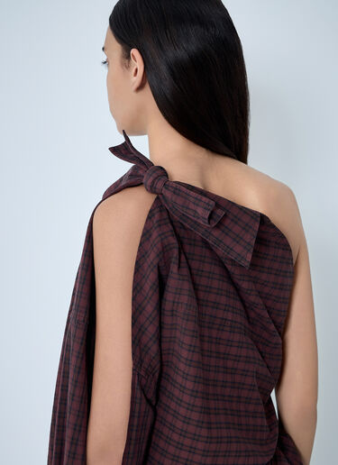Distressed Button-Down Shirt Alexander Wang Distressed Button-Down Shirt Brown awg0261010