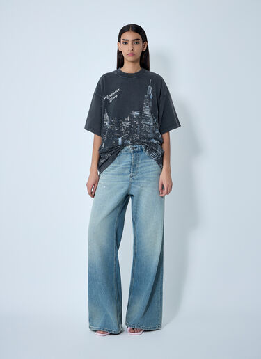 Alexander Wang Logo Motif T-Shirt Black awg0261011