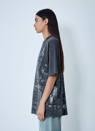Alexander Wang Logo Motif T-Shirt Black awg0261011