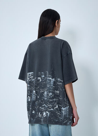 Alexander Wang Logo Motif T-Shirt Black awg0261011