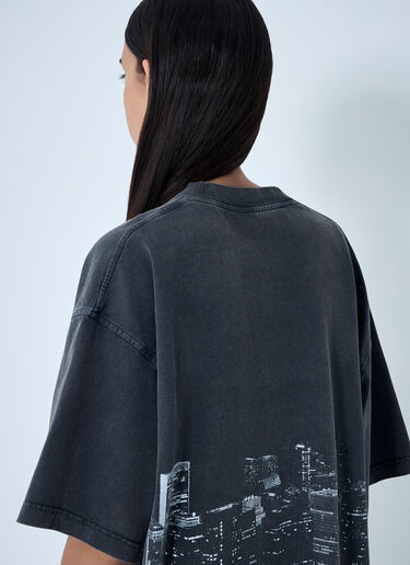 Logo Motif T-Shirt Alexander Wang Logo Motif T-Shirt Black awg0261011