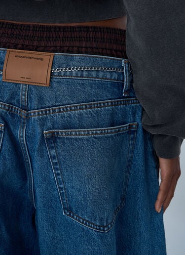Exposed Boxer Jeans Alexander Wang Exposed Boxer Jeans Denim awg0261034