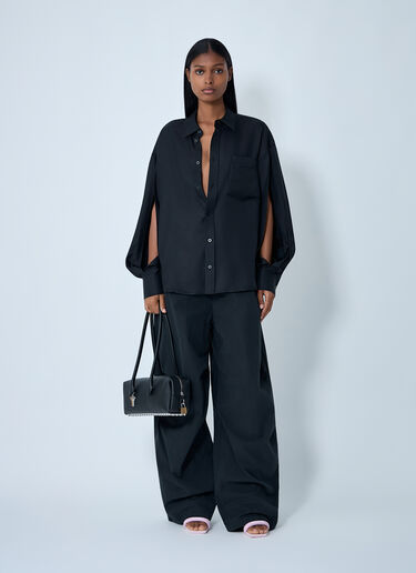 Logo Motif Elasticated Pants Alexander Wang Logo Motif Elasticated Pants Black awg0262005