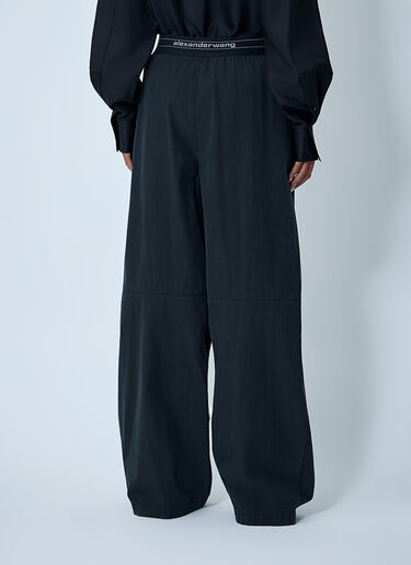 Alexander Wang Logo Motif Elasticated Pants Black awg0262005