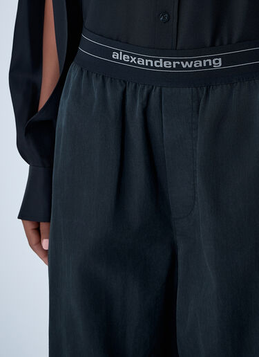 Alexander Wang Logo Motif Elasticated Pants Black awg0262005