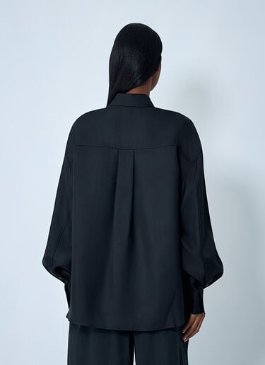 Silk Shirt With Slashed Sleeves Alexander Wang Silk Shirt With Slashed Sleeves Black awg0262007