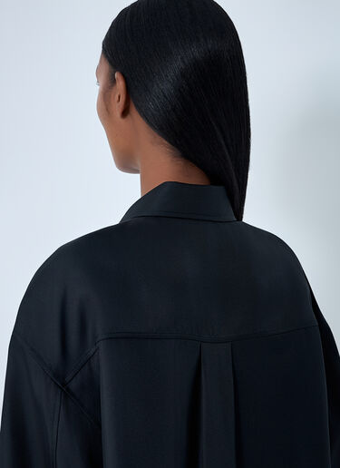 Silk Shirt With Slashed Sleeves Alexander Wang Silk Shirt With Slashed Sleeves Black awg0262007