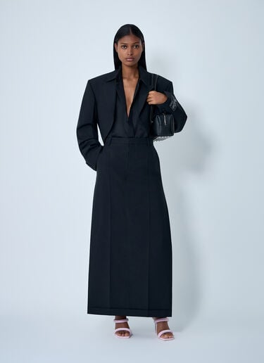 Tailored Wool-Mohair Maxi Skirt Alexander Wang Tailored Wool-Mohair Maxi Skirt Black awg0262008