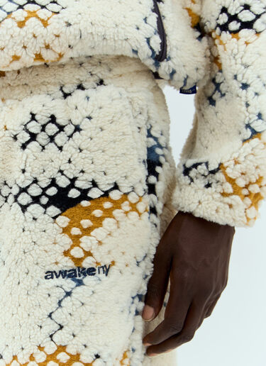Printed Fleece Shorts Awake NY Printed Fleece Shorts Cream awk0156004