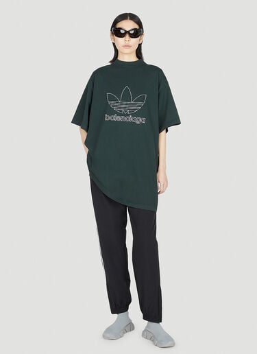 Balenciaga x adidas 스트라이프 트랙 팬츠 블랙 axb0251002
