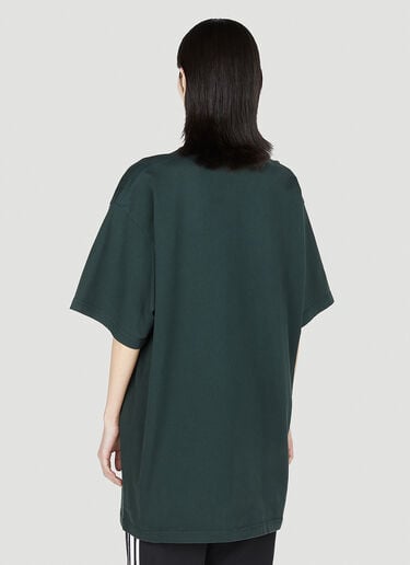 徽标印花 T 恤 Balenciaga x adidas 徽标印花 T 恤 绿色 axb0251009