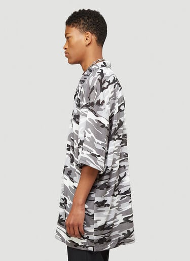 Oversized Short-Sleeved Shirt Balenciaga Oversized Short-Sleeved Shirt Grey bal0143025