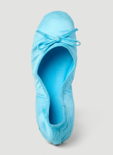 Leopold Ballerina Shoes Balenciaga Leopold Ballerina Shoes Light Blue bal0152067
