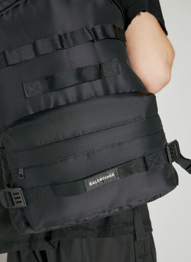 Balenciaga Army 中号多用途双肩包 黑 bal0154056