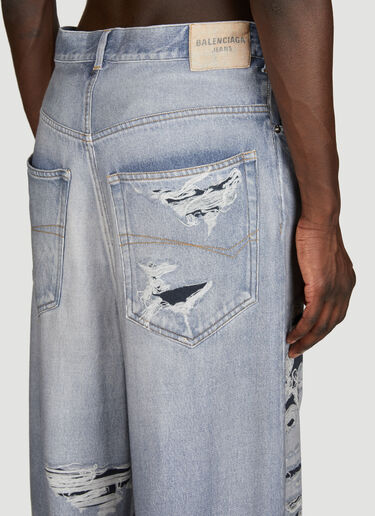Trompe L'Oeil 牛仔裤 Balenciaga Trompe L'Oeil 牛仔裤 蓝色 bal0155012