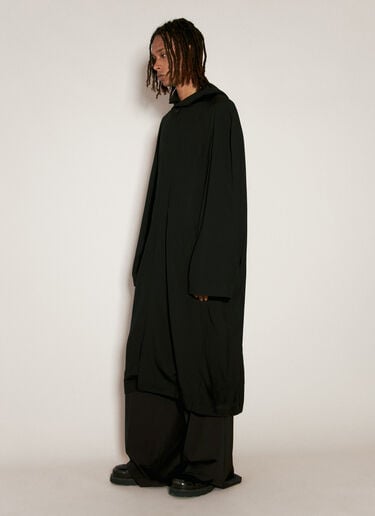Raglan Hooded Coat Balenciaga Raglan Hooded Coat Black bal0156001