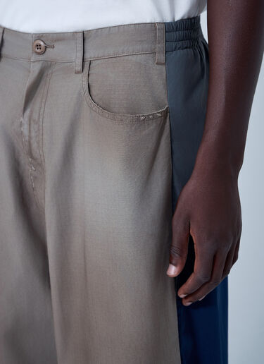 Balenciaga Washed Cotton Track Pants Beige bal0161001