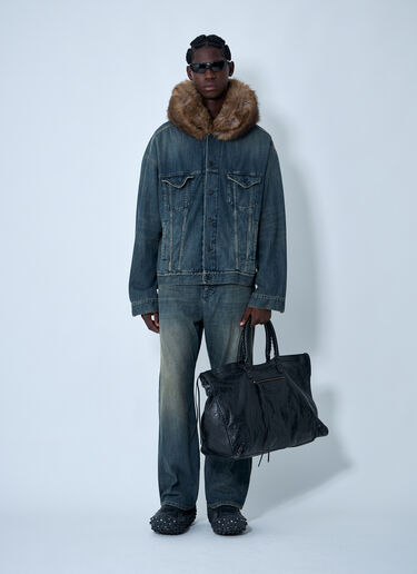 Boxy Denim Jacket Balenciaga Boxy Denim Jacket Navy bal0162001