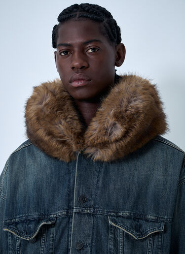 Boxy Denim Jacket Balenciaga Boxy Denim Jacket Navy bal0162001