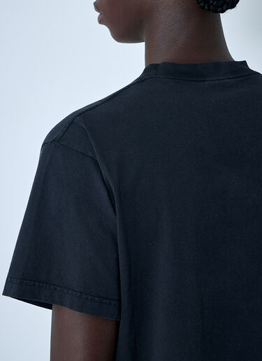 Text Motif T-Shirt Balenciaga Text Motif T-Shirt Black bal0162005