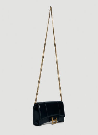 Hourglass 迷你链带钱包 Balenciaga Hourglass 迷你链带钱包 黑 bal0244040