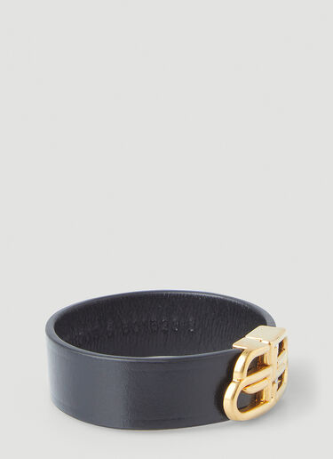 BB 슬림 커프 팔찌 Balenciaga BB 슬림 커프 팔찌 블랙 bal0245082