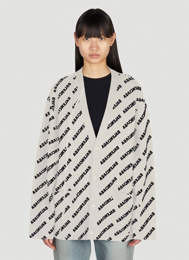 满版徽标嵌花开衫 Balenciaga 满版徽标嵌花开衫 黑色 bal0251032