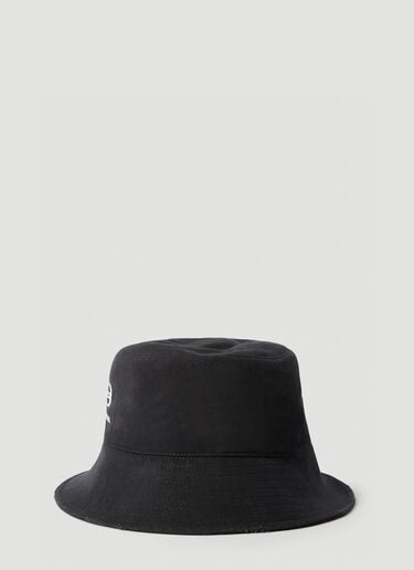 徽标刺绣渔夫帽 Balenciaga 徽标刺绣渔夫帽 黑色 bal0254046