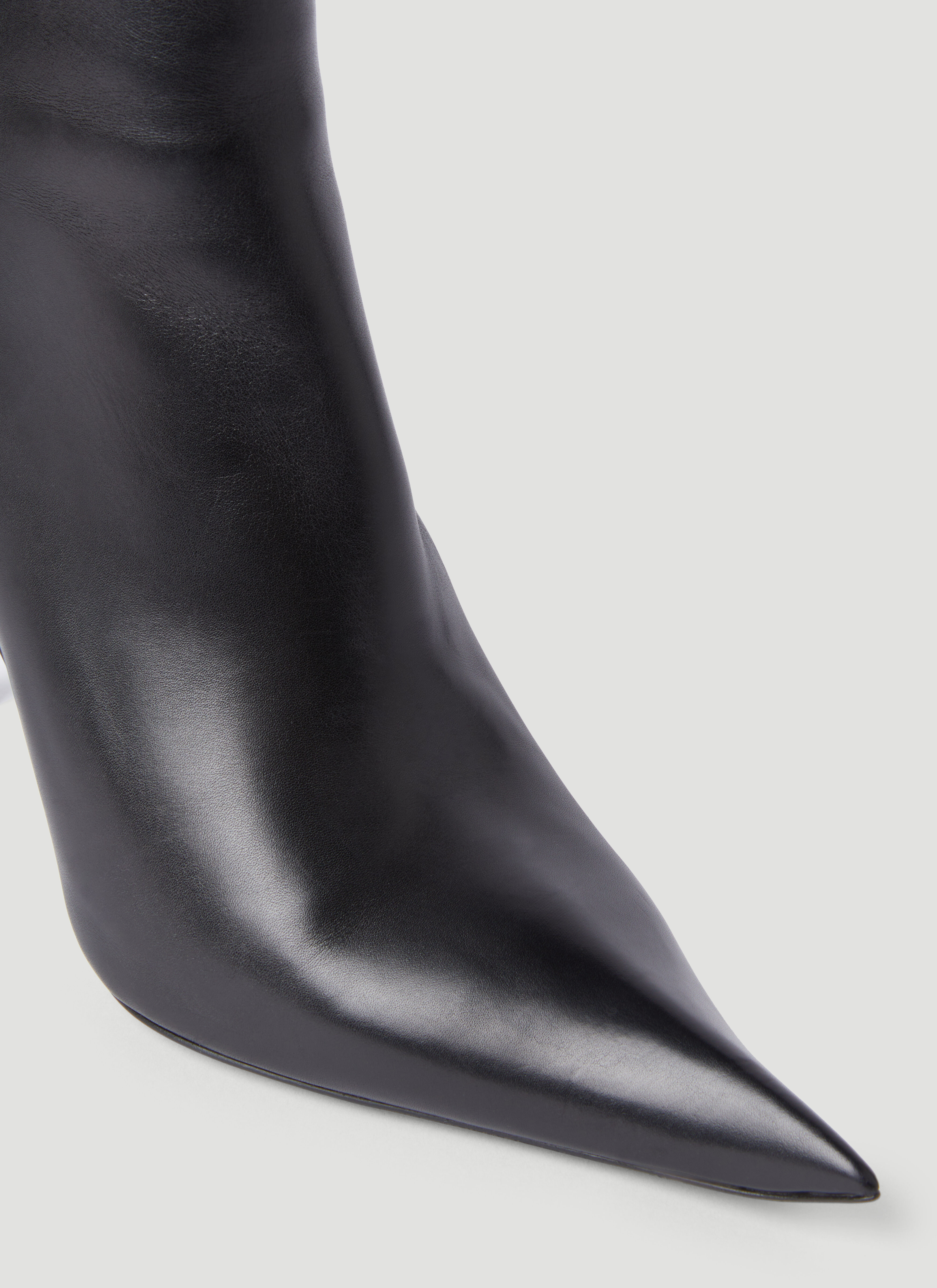 Balenciaga Women's' Hourglass 100MM Boots in Black | LN-CC®