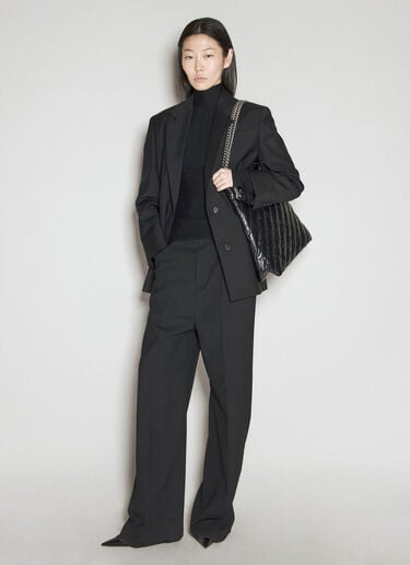 Crush Tote Medium Shoulder Bag Balenciaga Crush Tote Medium Shoulder Bag Black bal0255051