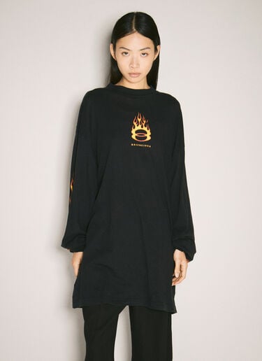 Burning Unity T-Shirt Balenciaga Burning Unity T-Shirt Black bal0257026