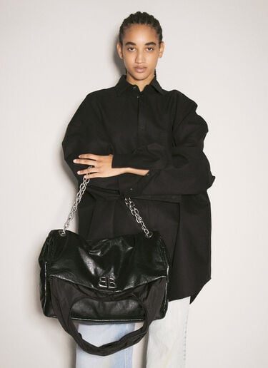Monaco Large Chain Plus Shoulder Bag Balenciaga Monaco Large Chain Plus Shoulder Bag Black bal0257051