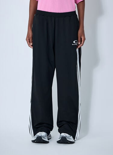 徽标图案运动裤 Balenciaga 徽标图案运动裤 黑色 bal0261007