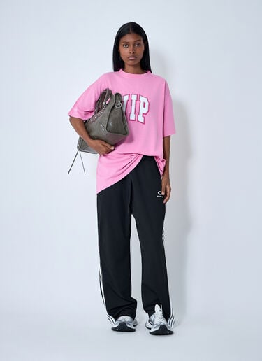 徽标图案运动裤 Balenciaga 徽标图案运动裤 黑色 bal0261007