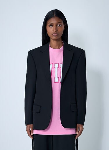 Single-Breasted Blazer Balenciaga Single-Breasted Blazer Black bal0261008