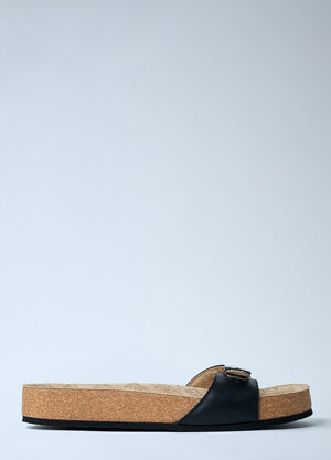 Balenciaga Scholl Strap Flat Sandals Black bal0261026