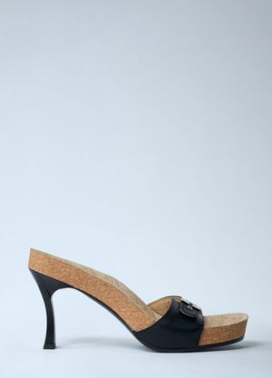 Balenciaga Scholl Heeled Sandals Black bal0261029