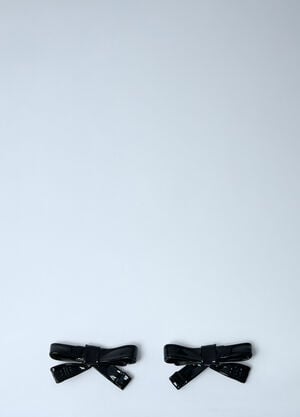 Balenciaga Bow Earrings Black bal0261050