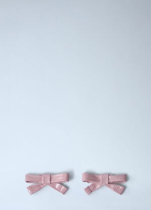 Balenciaga Bow Earrings Pink bal0261051