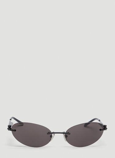 Balenciaga Neo Oval Sunglasses Black bal0351002