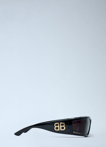 Balenciaga Sunset Rectangle Sunglasses Black bal0361003