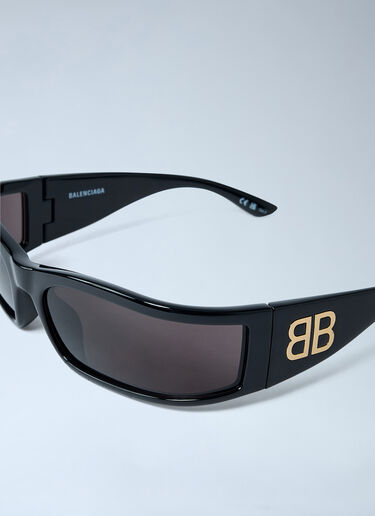 Balenciaga Sunset Rectangle Sunglasses Black bal0361003