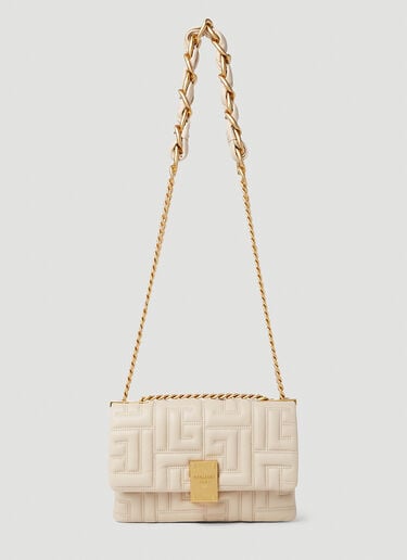 1945 Small Shoulder Bag Balmain 1945 Small Shoulder Bag Cream bln0252038