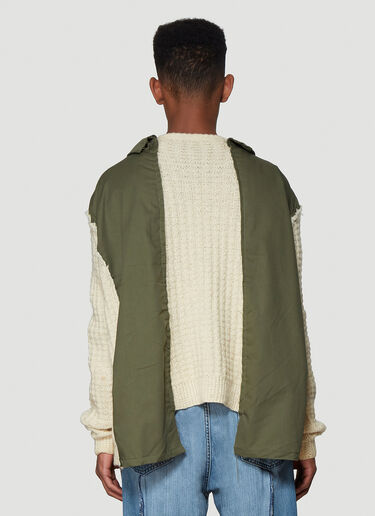 Contrast Panel Sweater Bonum Contrast Panel Sweater Green bon0338008