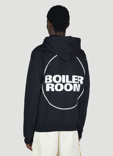 로고 후드 스웨트셔츠 Boiler Room 로고 후드 스웨트셔츠 블랙 bor0153001
