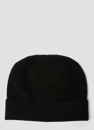Intreccio Knit Beanie Hat Bottega Veneta Intreccio Knit Beanie Hat Black bov0149023
