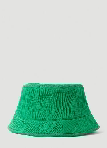 Quilted Bucket Hat Bottega Veneta Quilted Bucket Hat Green bov0149026
