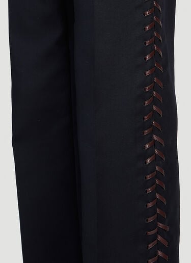 브레이드 팬츠 Bottega Veneta 브레이드 팬츠 네이비 bov0151035