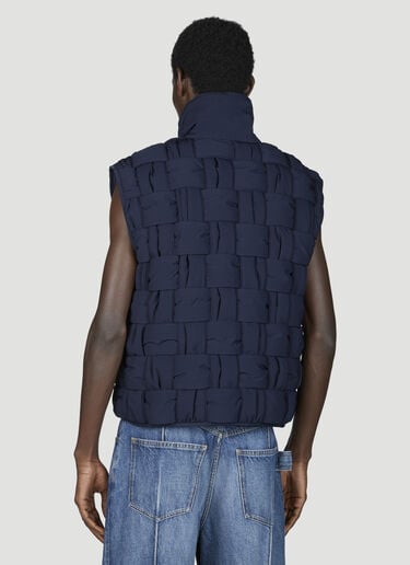 테크 나일론 인트레치아토 질레 Bottega Veneta 테크 나일론 인트레치아토 질레 네이비 bov0155001